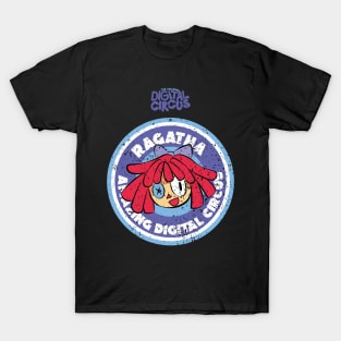 RAGATHA CIRCLE EMBLEM: THE AMAZING DIGITAL CIRCUS (GRUNGE STYLE) T-Shirt